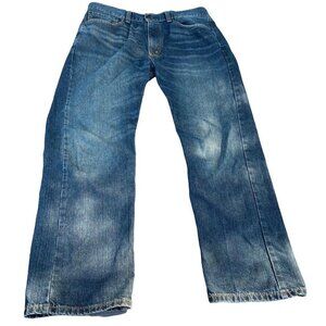 Levi's 505 Blue Regular Straight Stretch Jeans Mens Size 36x30​​​​​​​​